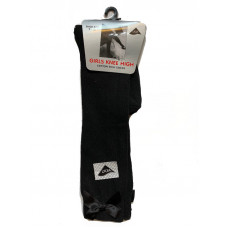 Sock Bow Knee High Girls - Black